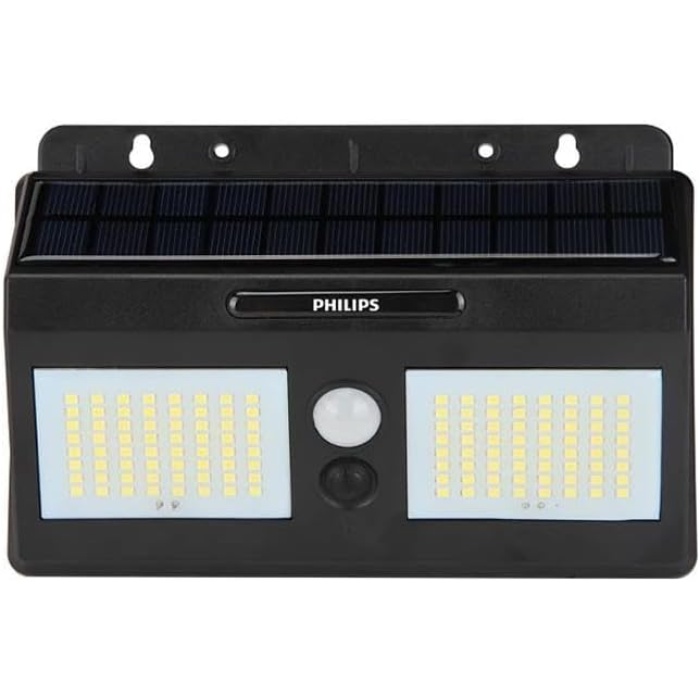 BWS010 10W Solar Güneş Enerjili Duvar Aplik Beyaz Işık - Dış Mekan Sensörlü Aydınlatması