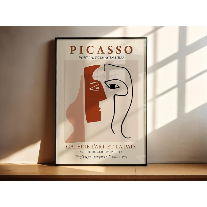 Tanıtım Picasso Siyah Çerçeveli Poster (Picasso I)
