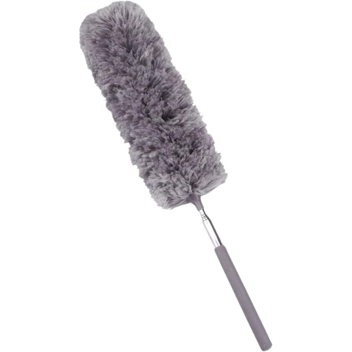Home 240 Cm Teleskopik Uzatılabilir Mikrofiber Yumuşak Başlıklı Toz Alma Fırçası Toz Püskülü Bükülebilir Dip Köşe Başlık,Boşluk Temizleme Ve Toz Almak İçin Uzayabilir Fırça