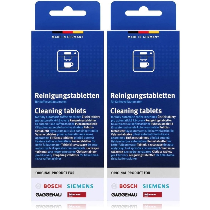 2li paket temizlik tableti, kahve otomatları için, termo sürahiler TCZ6001 2 x 10 tablet