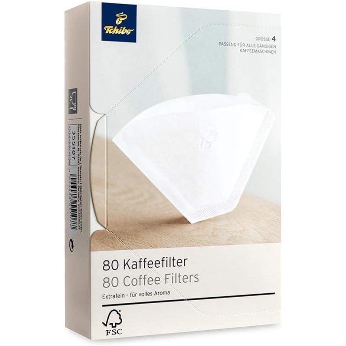 Beyaz Kağıt Filtre 4 Numara 80 Adet