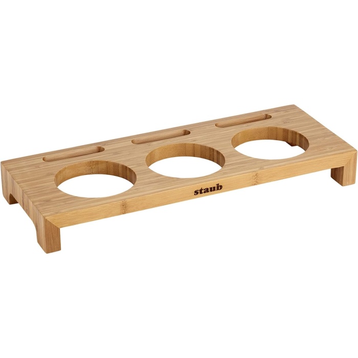 Ahşap 3lü Mini Tencere Standı
