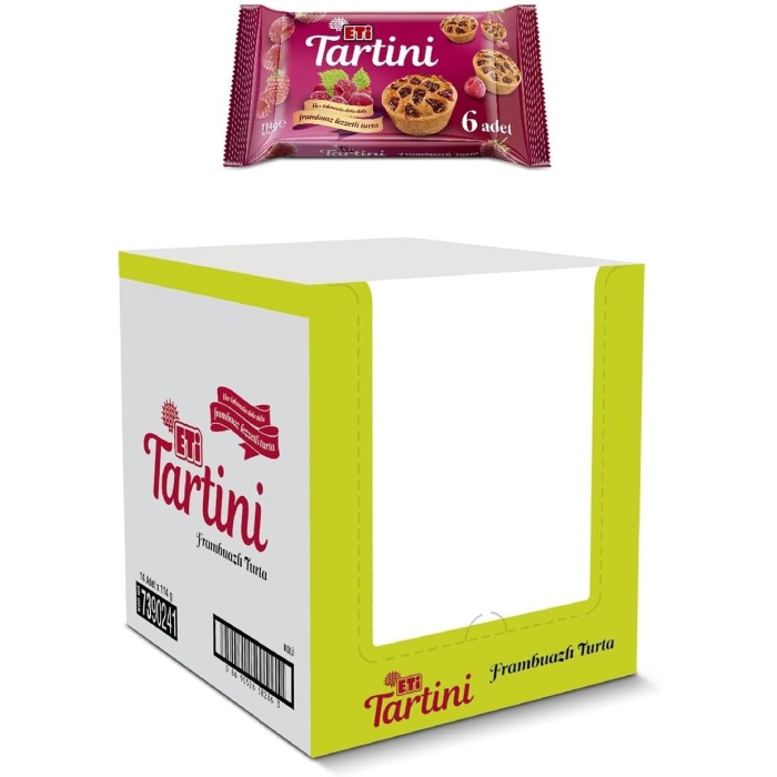 Tartini Frambuazlı Turta 114 g x 14 Adet