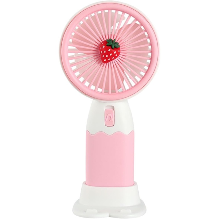 Mini Fan Masaüstü Taşınabilir Telefon Stantlı Vantilatör 2si 1 Arada Taşınabilir Masaüstü Vantilatör Yüksek Hızlı Vantilatör Asorti Renk