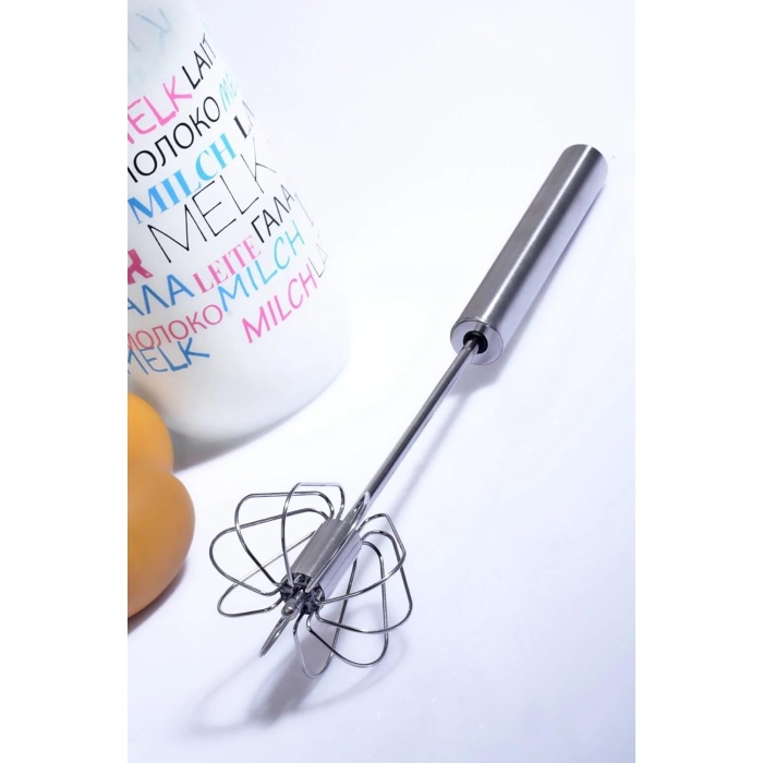 Paslanmaz Çelik Basmalı Otomatik Çırpıcı 38 Cm