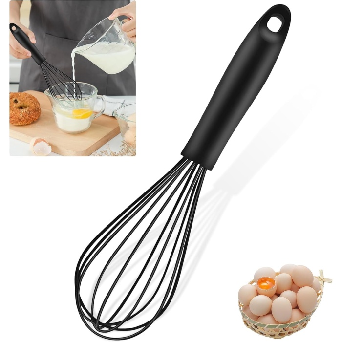 Home Büyük Boy Silikon Çırma Teli,Silikon Çırpıcı,Yumurta,Ayran Ve Pasta İçin Çırpma Teli (1)
