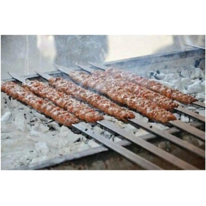 Diyarı 12 Adet Adana Şiş Kebab Şiş 50 Cm Şiş Paslanmaz Şiş
