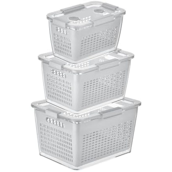 Home - Lavin 2-4-7 Litre Ekru Saklama Kabı