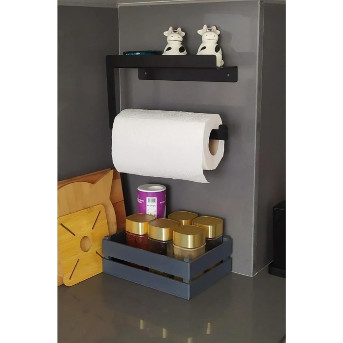 Rulo Kağıt Havluluk Peçetelik Banyo Düzenleyici (Rulo Havluluk Tekli)