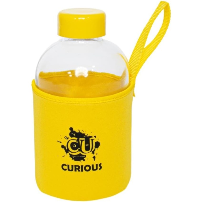 Moods Up Neopren Kılıflı Cam Matara 600 Ml (Curious)