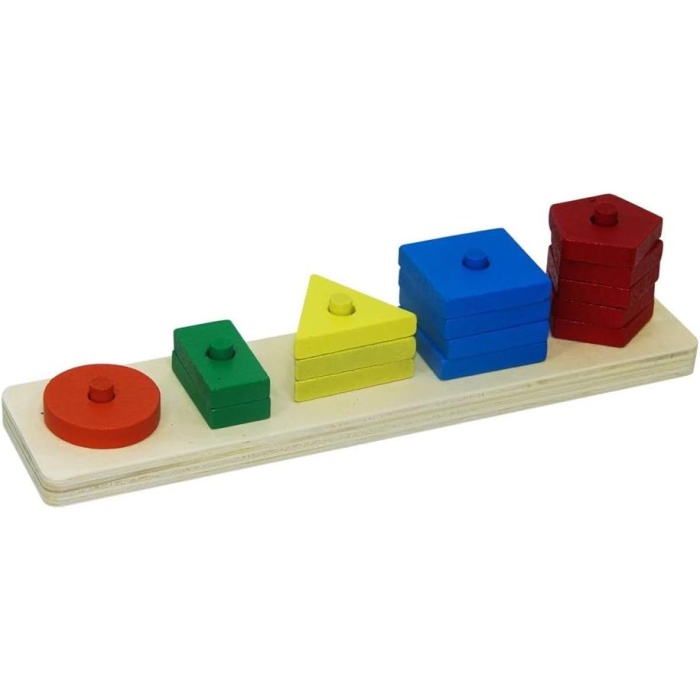 Season Toys Playwood Siindir Kutuda Ahşap Geometrik Şekiller
