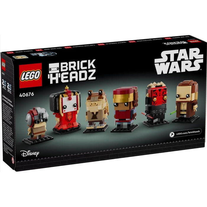 40676 Brickheadz  The Phantom Menace 10+ 732 Parça Çeşitli Karakterlerin Yapılabilir Figürleri
