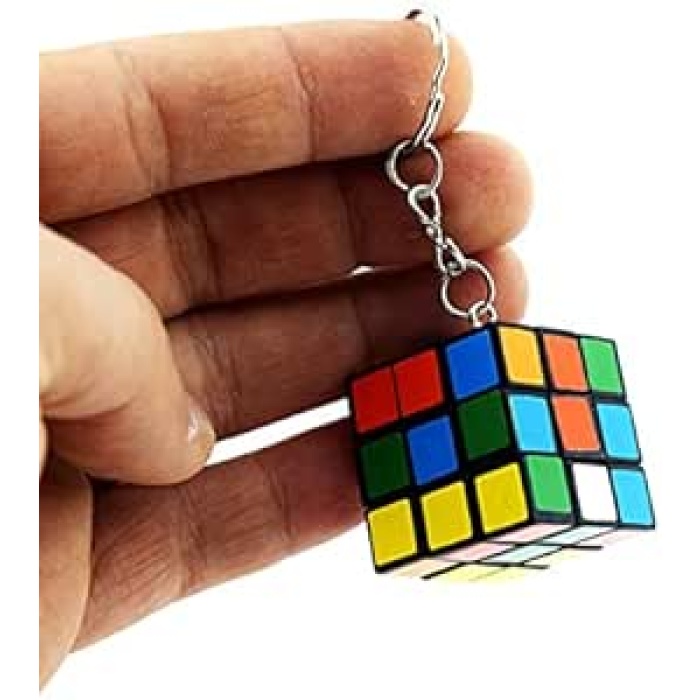 Zeka Küpü Sihirli Mini Rubik Anahtarlık