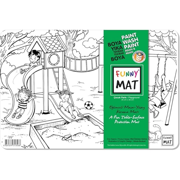 Çocuk Funny Mat - Park 25X35Cm - Yeni