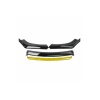 Sarı 4 Parça Ön Lip Universal Ön Tampon Eki Piano Black
