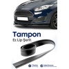 Tüm Araçlarla Uyumlu Kırılmaz Ön Tampon Eki Siyah Lip