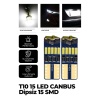 T10 Led Ampul Park Led 12v 5w Canbus Dipsiz 15 Ledli 2 Adet