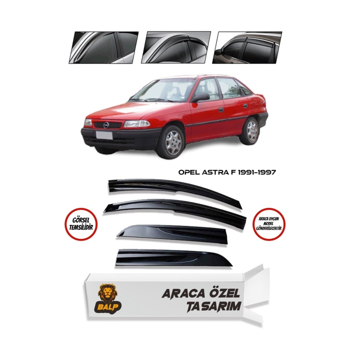 Opel Astra F Cam Rüzgarlığı 4lü 1991-1997 Arası Uyumlu