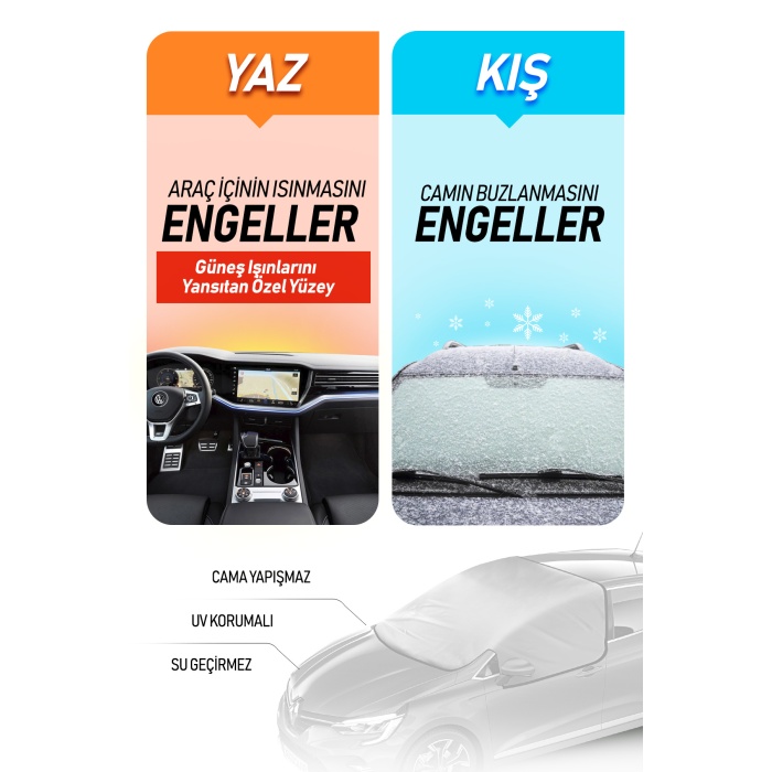 Dacia Duster Güneş Koruyucu ve Buzlanma Önleyici Branda