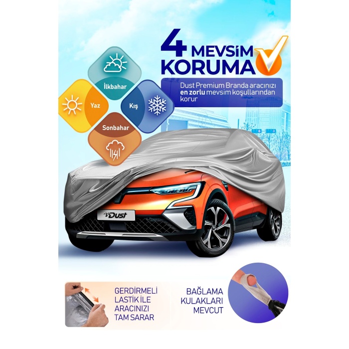 Dacia Logan MCV Station Wagon SW Araba Brandası - Premium Oto Örtüsü