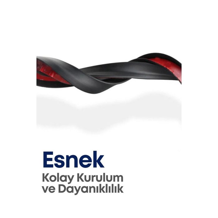 Tüm Araçlarla Uyumlu Kırılmaz Ön Tampon Eki Siyah Lip