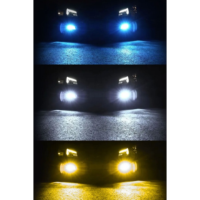 H7 LED Xenon 3 Renk MAVİ, BEYAZ, SARI Şimşek Etkili LED Xenon