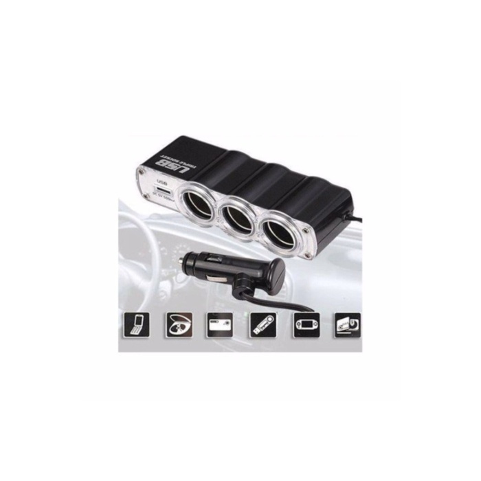 Araba Araç Oto Çakmak Çoklayıcı Çoğaltıcı Soketi Usb Çakmaklık