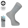 Kampçılık Pro Çorap Şeker (Diyabetik) Sıkmayan Pamuk Erkek Çorabı Gri (16408-R4)