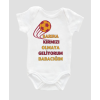 Sarına Kırmızı Olmaya Geliyorum Babacığım  Bebek Body Bebek Badi Çıtçıtlı Zıbın ZBN014