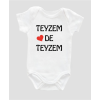 Organik %100 Pamuk Teyzem de Teyzem Bebek Body Çıtçıtlı Badi Zıbın Tulum ZBN032