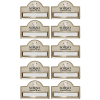 Yaka Kartı İsimlik Metal 10 Adet Mıknatıslı Logo Baskılı GOLD Premium 03