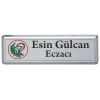 Eczacı Yaka Kartı 1 Adet Baskılı Fiyatıdır Mıknatıslı Gümüş
