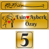 Metal Kapı İsimliği Gold Besmele 0015