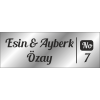 Metal Kapı İsimliği GÜMÜŞ 0020