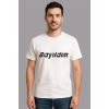 Espirili Baskılı Oversize Tshirt Unisex Yazılı0014
