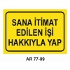 İŞ GÜVENLİĞİ UYARI LEVHASI 2 ADET 21X29CM