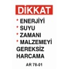 İŞ GÜVENLİĞİ UYARI LEVHASI 2 ADET 21X29CM