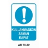 İŞ GÜVENLİĞİ UYARI LEVHASI 2 ADET 21X29CM