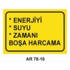 İŞ GÜVENLİĞİ UYARI LEVHASI 2 ADET 21X29CM