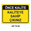 İŞ GÜVENLİĞİ UYARI LEVHASI 2 ADET 21X29CM