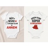 Organik %100 Pamuk Bebek Body Badi Zıbın ZBN524