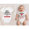 Organik %100 Pamuk Bebek Body Badi Zıbın ZBN528
