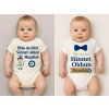 Organik %100 Pamuk Bebek Body Badi Zıbın ZBN523