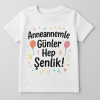 Çocuk Baskılı Bisiklet Yaka Kısa Kollu Tişört TSH0003