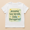 Çocuk Baskılı Bisiklet Yaka Kısa Kollu Tişört TSH0005