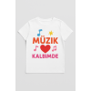 Çocuk Baskılı Bisiklet Yaka Kısa Kollu Tişört TSH0046