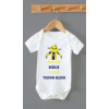 ORGANİK %100 PAMUKLU 9 AYLIK YOLDAN GELDİM F BASKILI Bebek Body