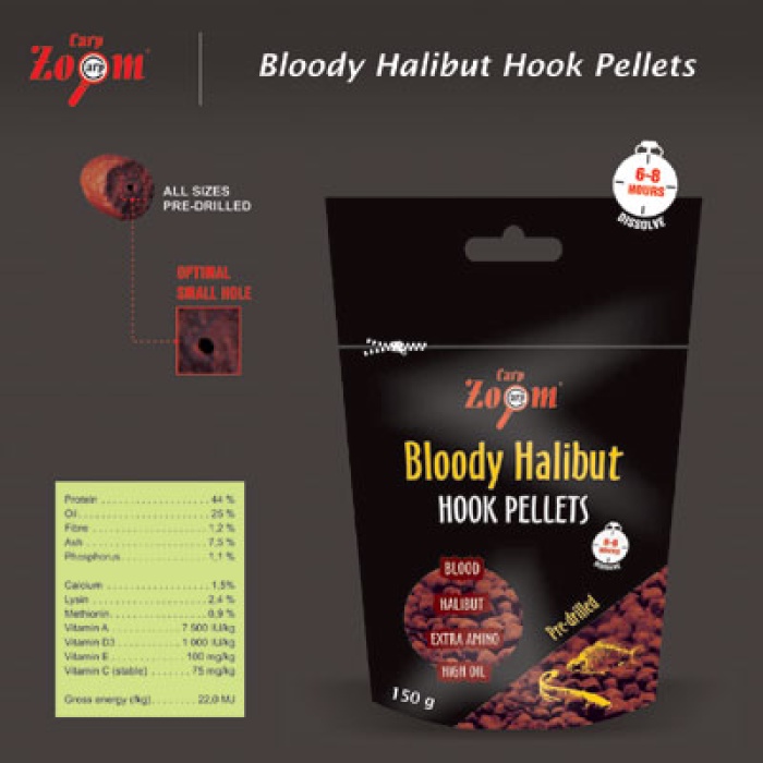 Kampçılık CZ 4896 Bloody Halibut Hook Pellets 8 mm 150 gr