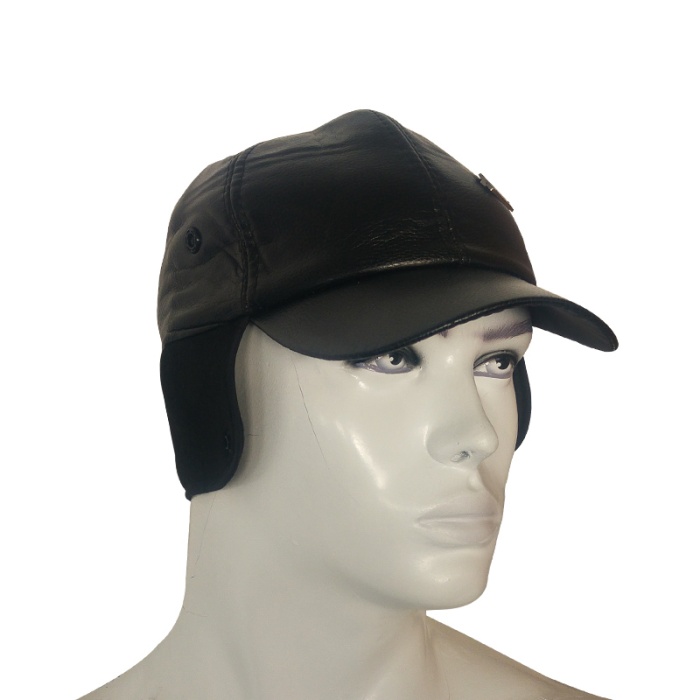 Kampçılık HS-9966 Suni Deri İthal Kışlık Şapka