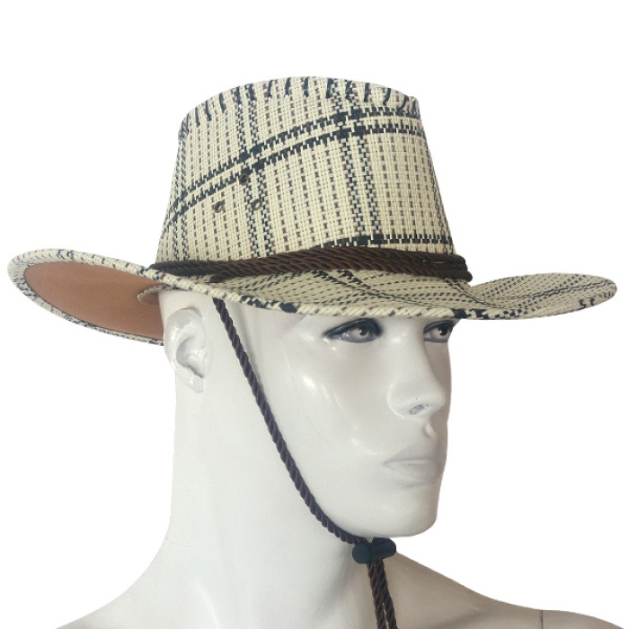 Kampçılık HS-11079 Kovboy Şapka Desenli Beyaz